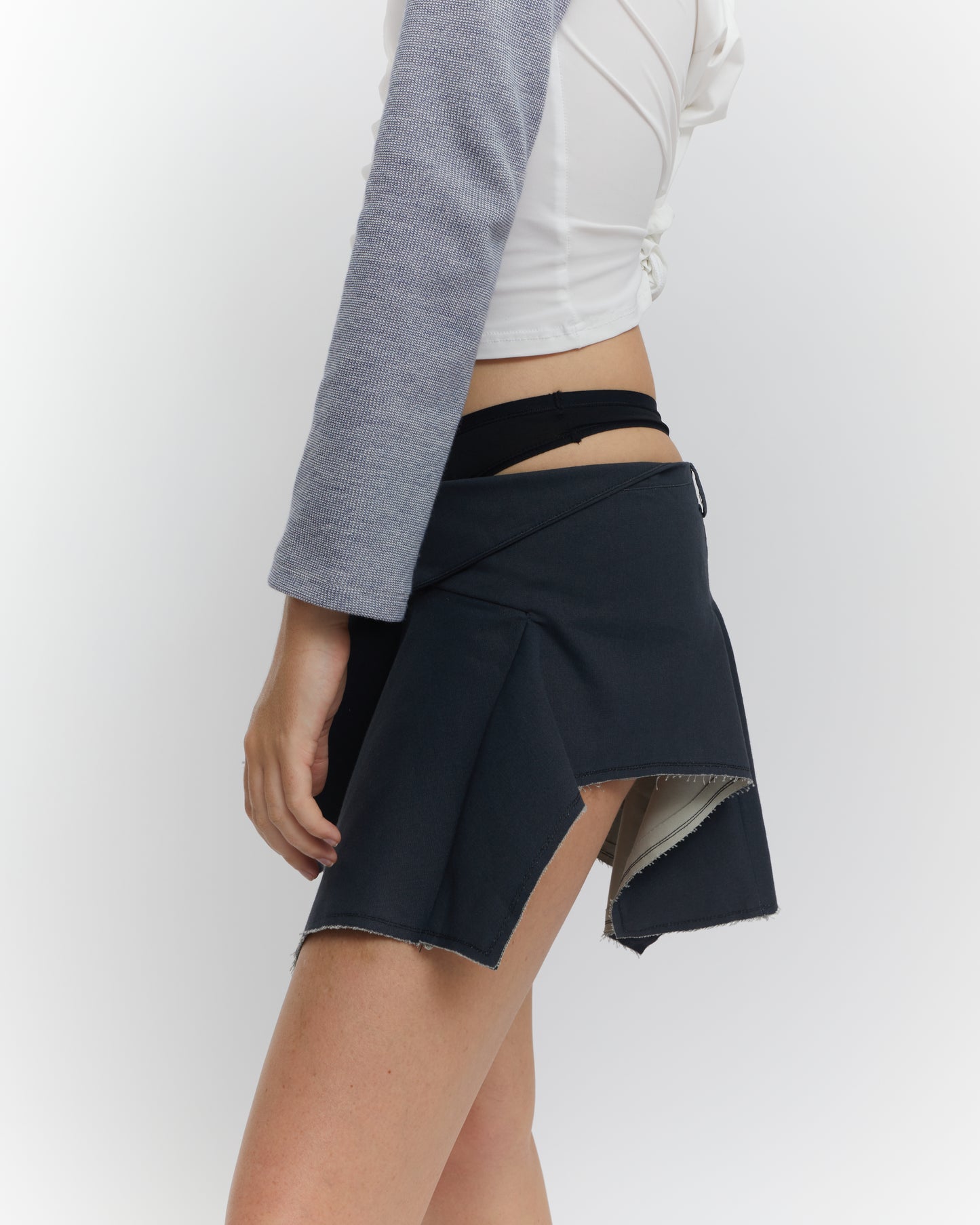 FLARED COTTON SKIRT
