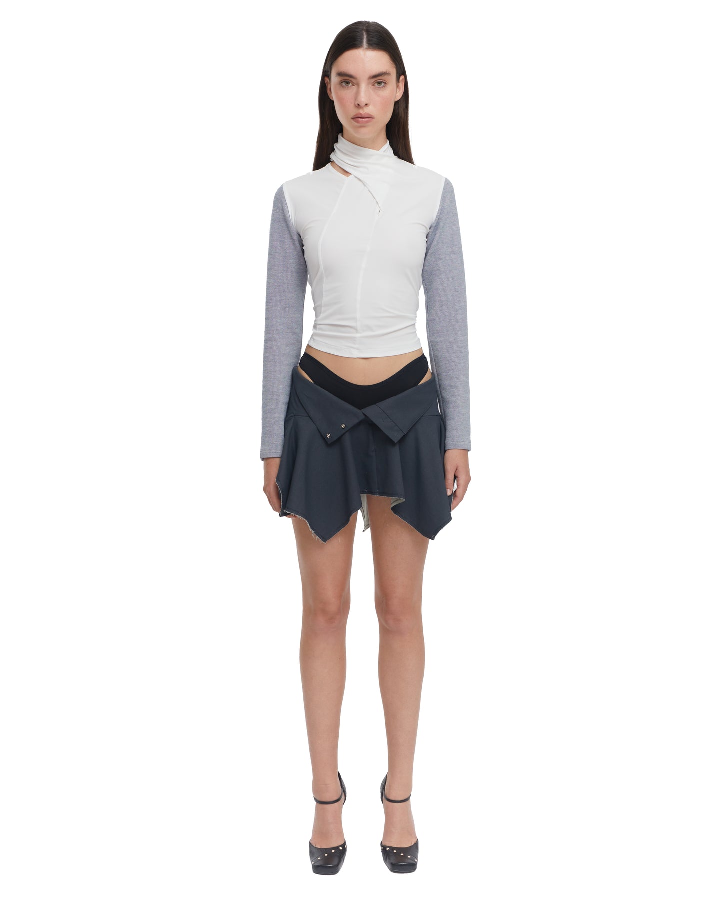 FLARED COTTON SKIRT