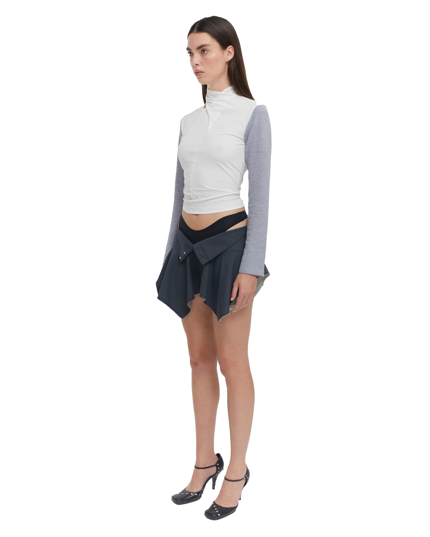 FLARED COTTON SKIRT