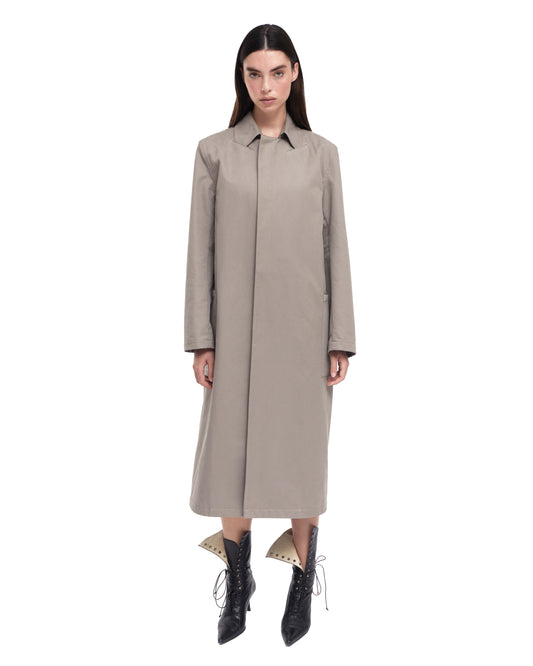 SLIT COTTON TRENCH COAT